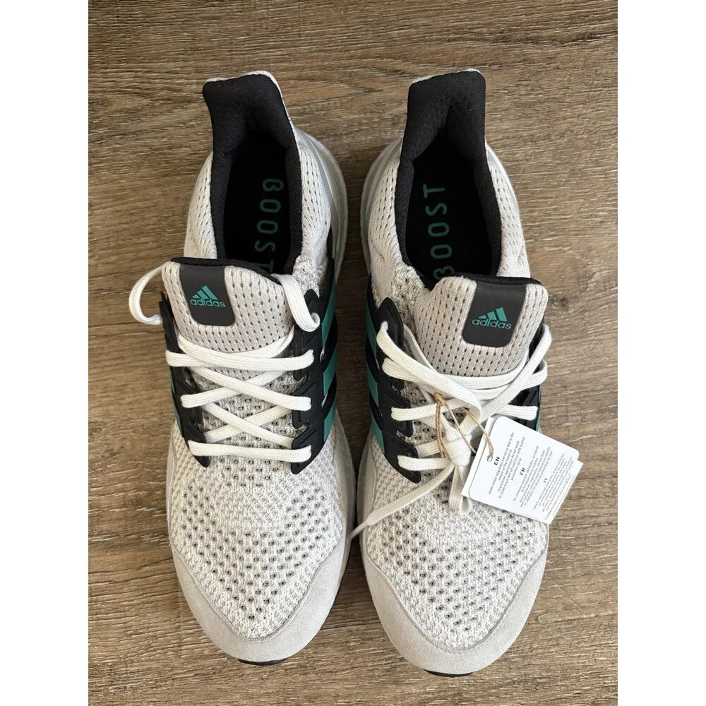 Adidas Ultraboost 1.0 Running Shoe White Teal Men’s Sz 14 JQ0823